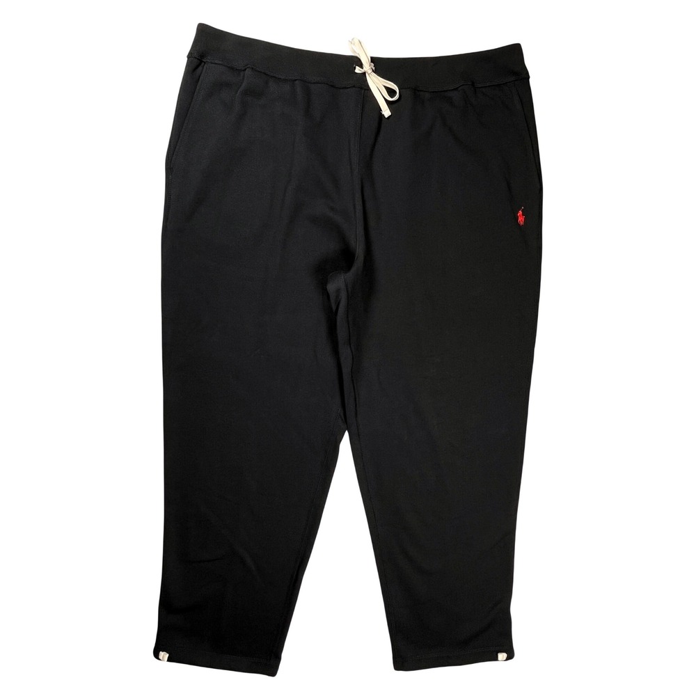 Polo Ralph Lauren Sweatpants Men 3XB Black Fleece Drawstring Pony Logo Joggers